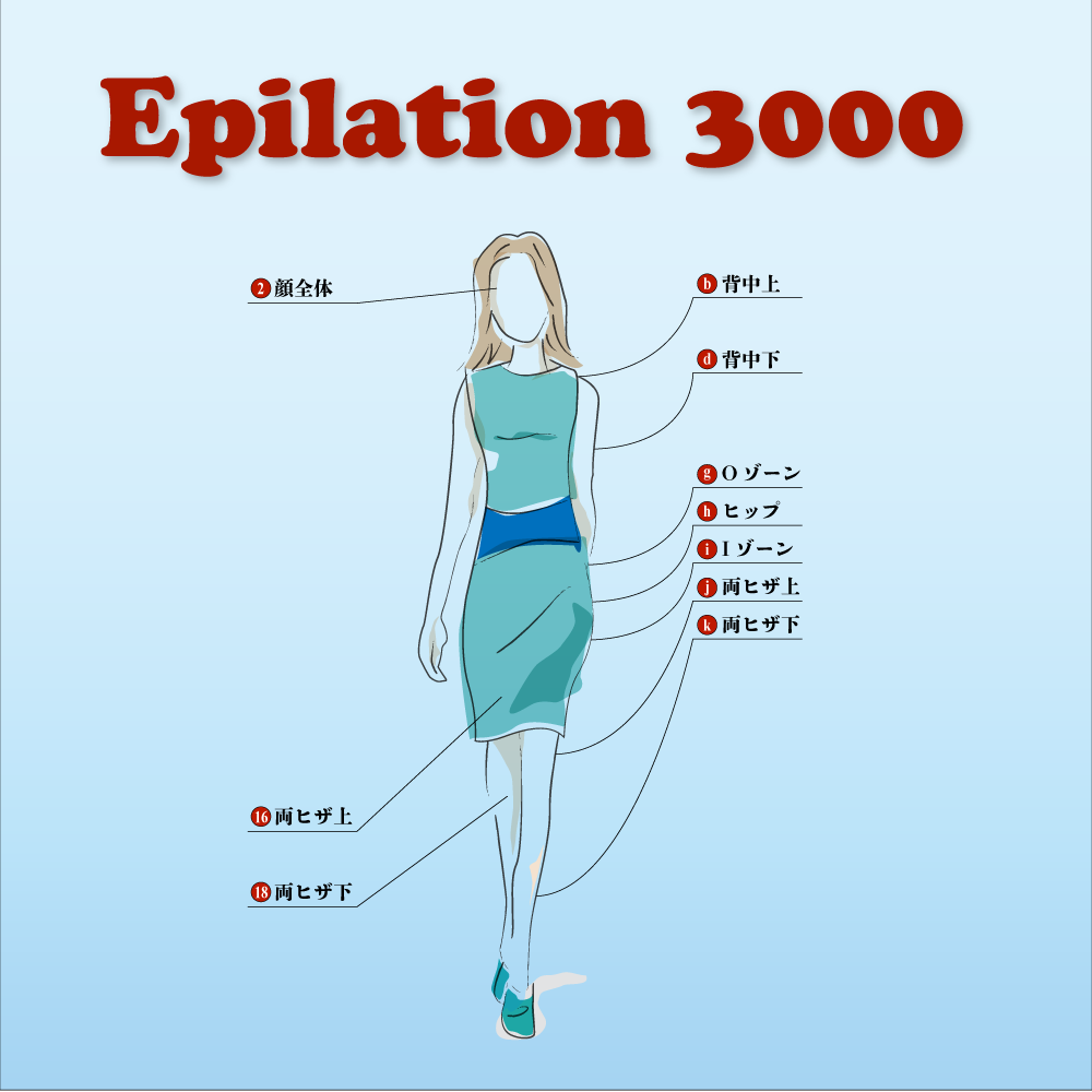 Epilation 3000 Price（美肌脱毛価格）